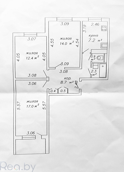 3-к квартира - Минск, Фрунзенский р-н район,  В продаже