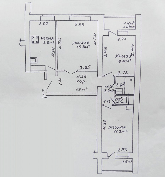3-к квартира, 63 м2, Минск, , Продан 3-к квартира, 63 м2, Минск, , Продан