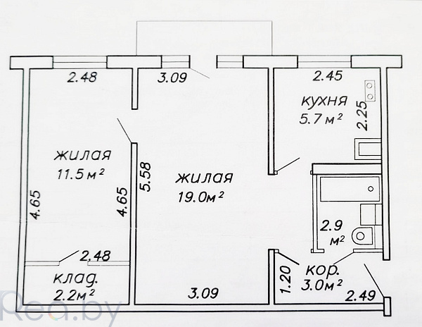 2-к квартира - Минск, Фрунзенский район,  Продан