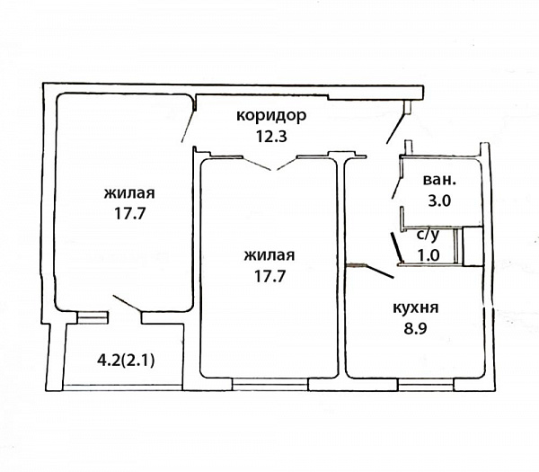 2-к квартира, 61 м2, Минск, , Продан 2-к квартира, 61 м2, Минск, , Продан